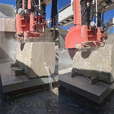 افقی بلیڈ کے ساتھ ماربل بلاک کاٹنے والی مشین